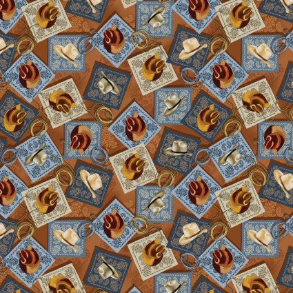 Yellowstone Bandanas & Hats Cotton Fabric