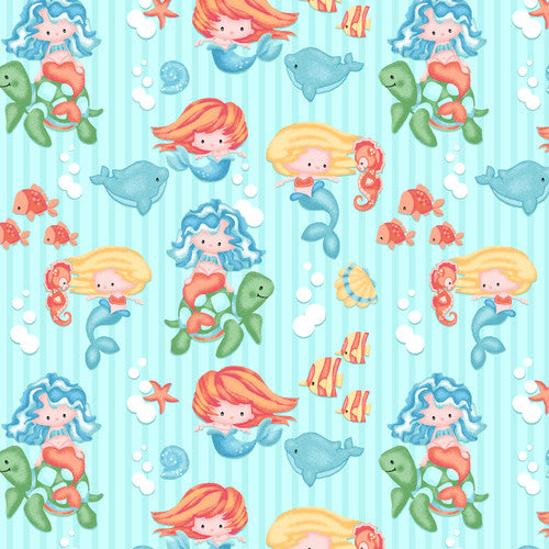 Mermaid Flannel Fabric
