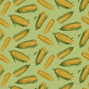 The Chicken Club Corn Cotton Fabric
