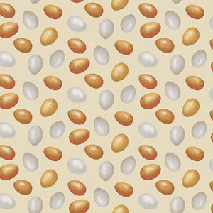 The Chicken Club Eggs Cotton Fabric
