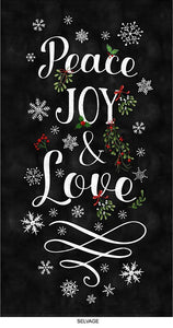 Handmade Tapestry "PEACE LOVE JOY Cotton”