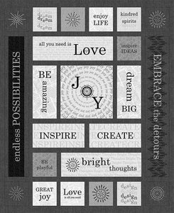 Handmade Tapestry "Love Joy Inspire”