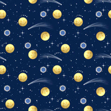 Load image into Gallery viewer, Handmade Placemat Or Table Runner Celestial Planets Navy
