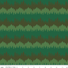 Load image into Gallery viewer, Handmade Valance or Curtain Panel Only You Smokey Bear Tree Stripe Forest
