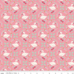 Handmade Placemat Or Table Runner Swan Serenade Odette Peony