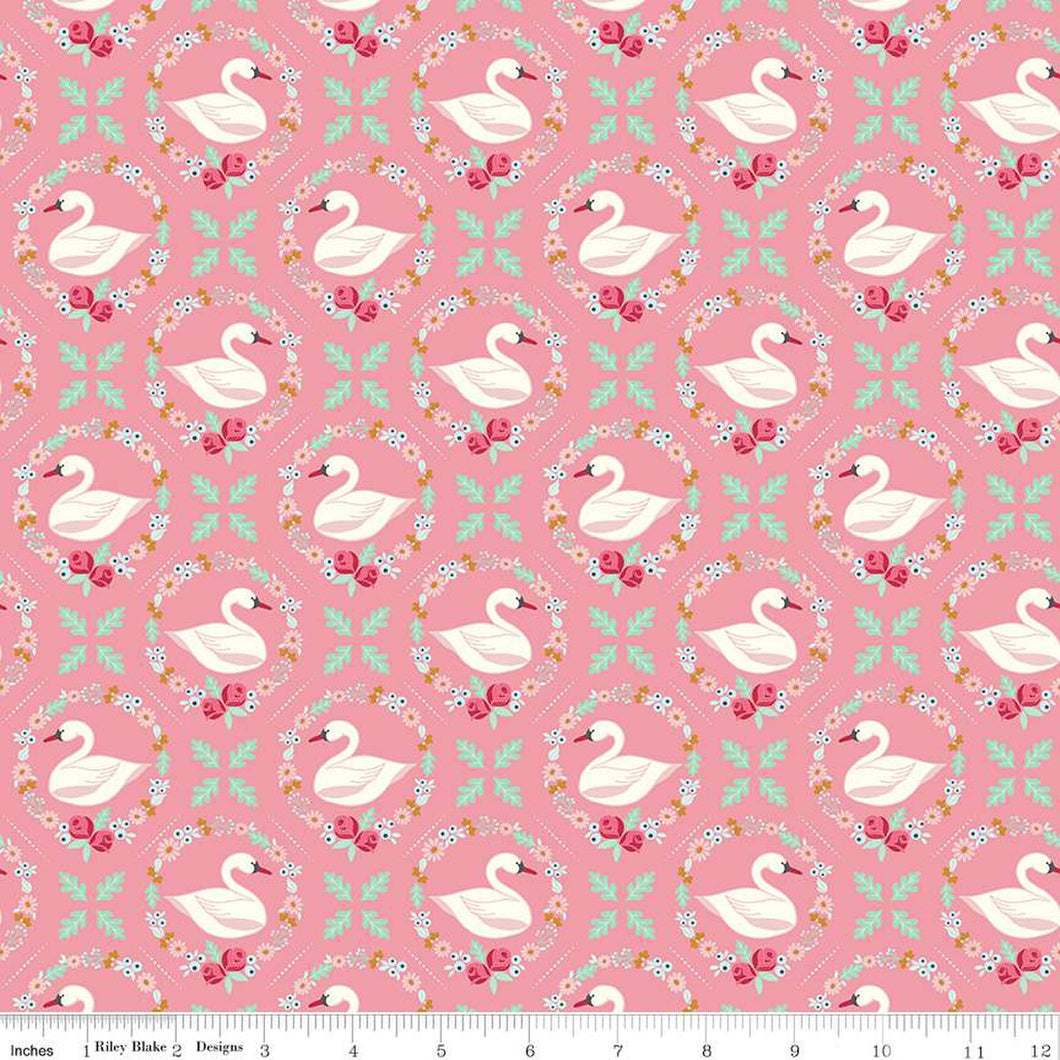 Handmade Placemat Or Table Runner Swan Serenade Odette Peony