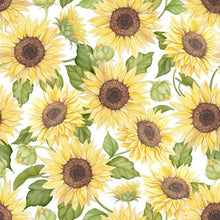 Load image into Gallery viewer, Handmade Valance or Curtain Panel Sunflower Garden Packed Sunflowers
