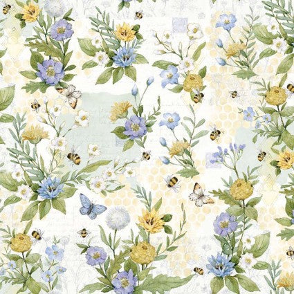 SW Sweet As Can Bee  Floral Multi Cotton Fabric