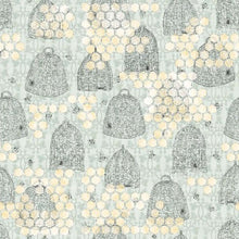 Load image into Gallery viewer, Handmade Valance or Curtain Panel Sweet As Can Bee Hives and Honeycomb
