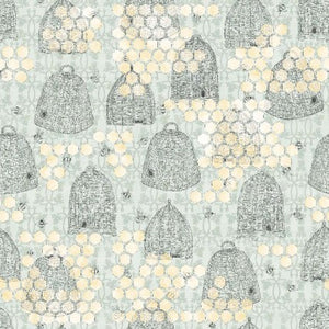 Sweet As Can Bee Hives and Honeycomb Cotton Fabric