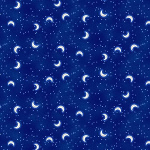 Painting The World Moons Cotton Fabric