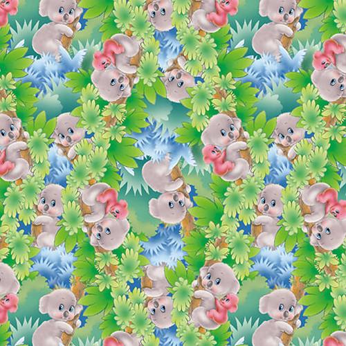 Painting The World Koalas Cotton Fabric