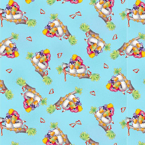 Painting The World Toucans Cotton Fabric