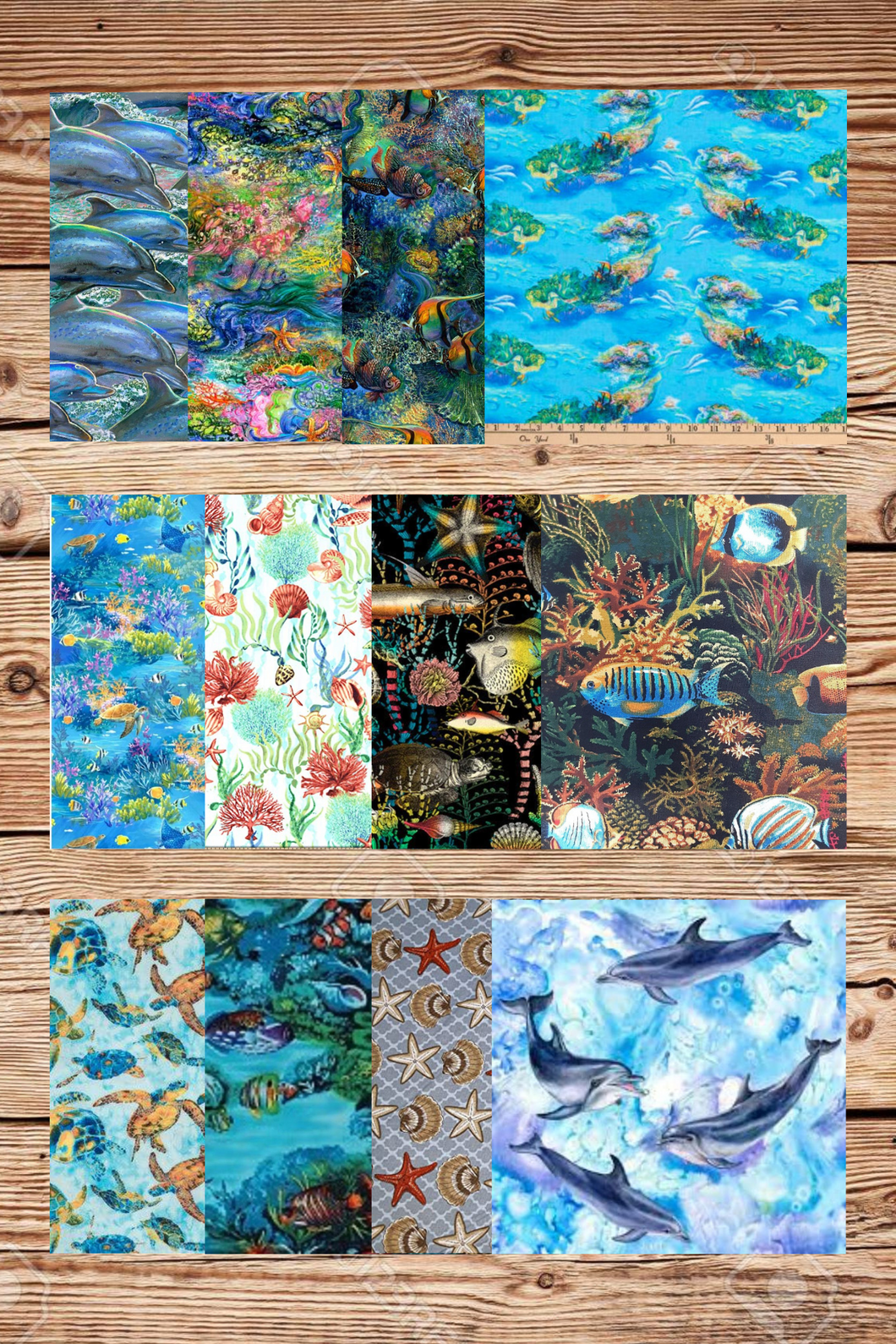 Assorted Under the Ocean Fabric - 1 lb Scrap Bundle