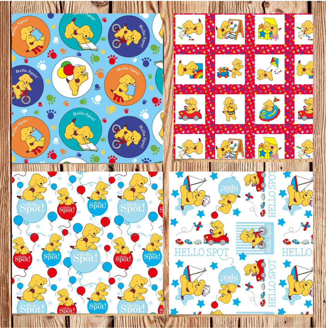 4 Half Yards  -Assorted Spot Fat Half Yard Bundle