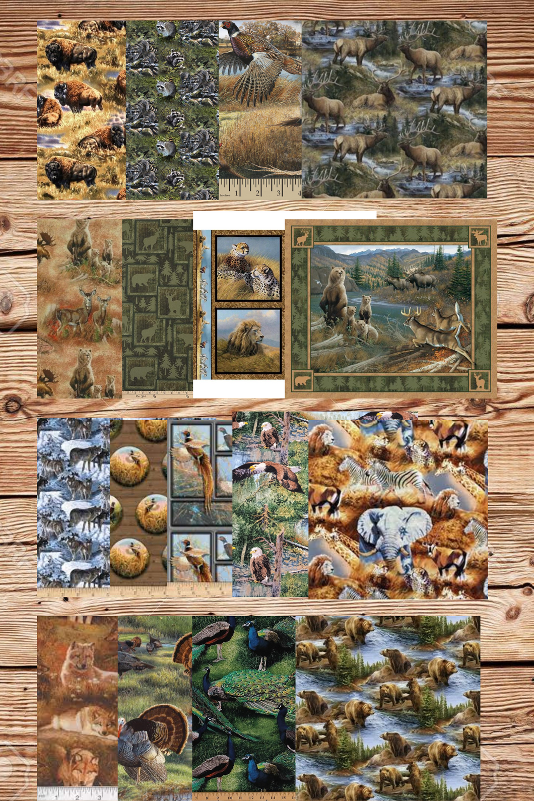 Assorted Wild Wings Wildlife Flat Fold Assortment 40 Yard Bundle Cotton Fabric