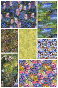 Assorted Love is All Around Flat Fold Assortment 10 or 25 Yards Bundle Cotton Fabric