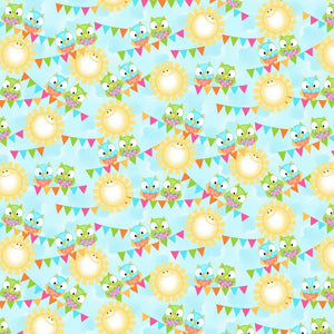 Handmade Blanket, Burp Rag/ Security Blanket, and Bib Sunny Day Owls