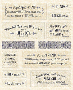 Handmade Tapestry "London Blues Friends”