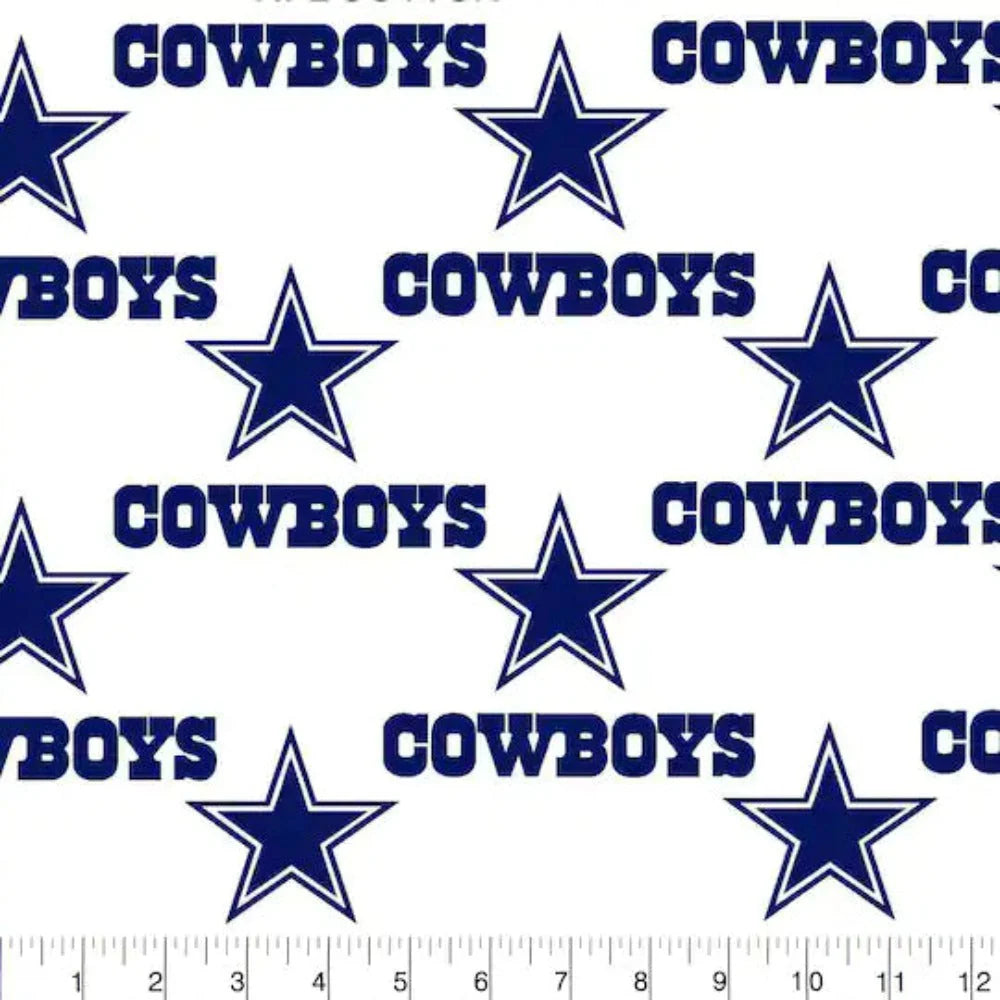 Handmade Placemat Or Table Runner Cowboys White