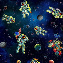 Load image into Gallery viewer, Handmade Placemat Or Table Runner Space Travelers Blue
