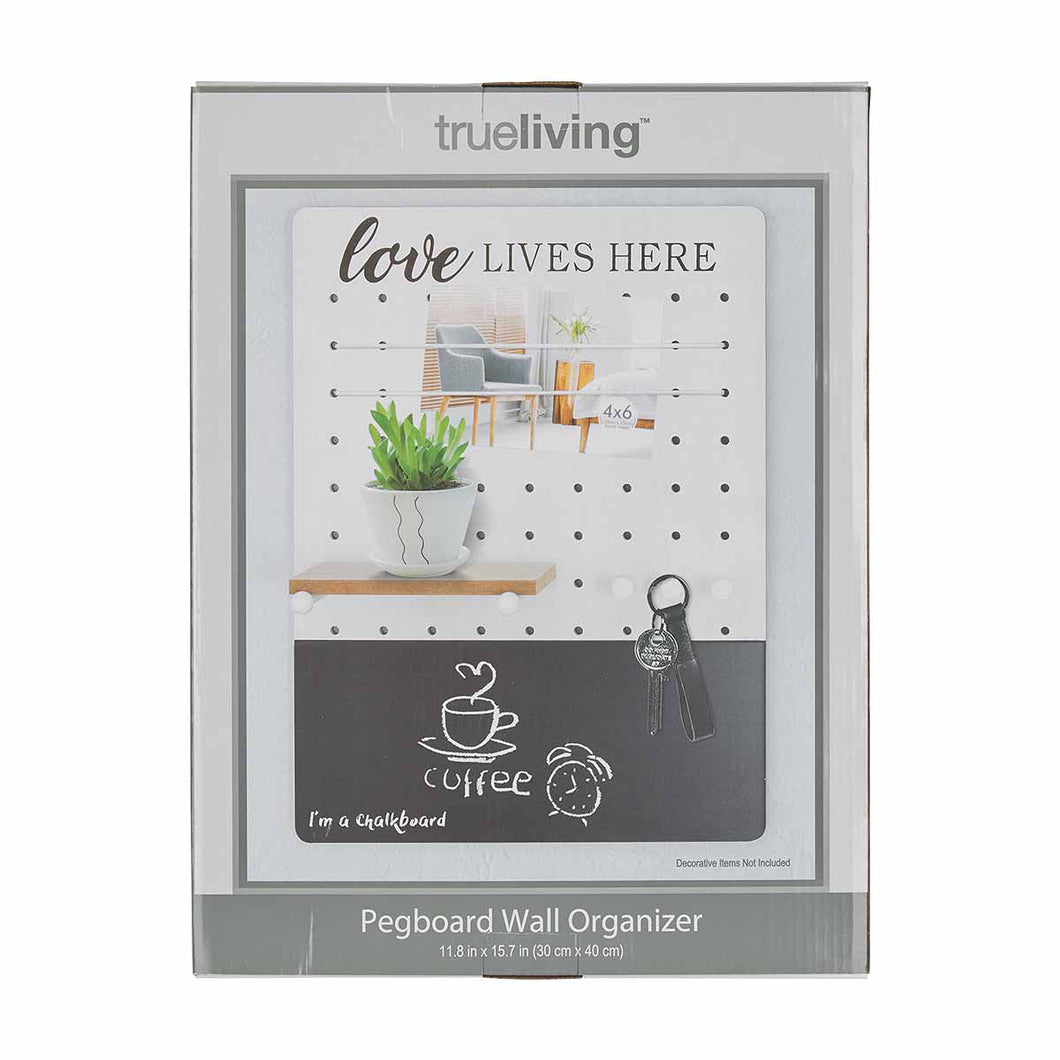 True Living Pegboard Wall Organizer, Assorted