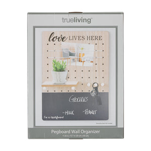 True Living Pegboard Wall Organizer, Assorted