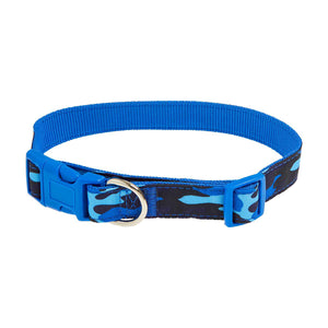 Dog Collar Size Small Blue Camo