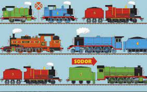 Thomas the Train All Aboard 18 Fat Quarters & 1 Panel Bundle