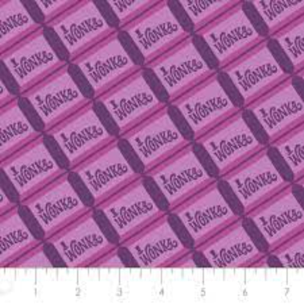 Willy Wonka Chocolate Cotton Fabric