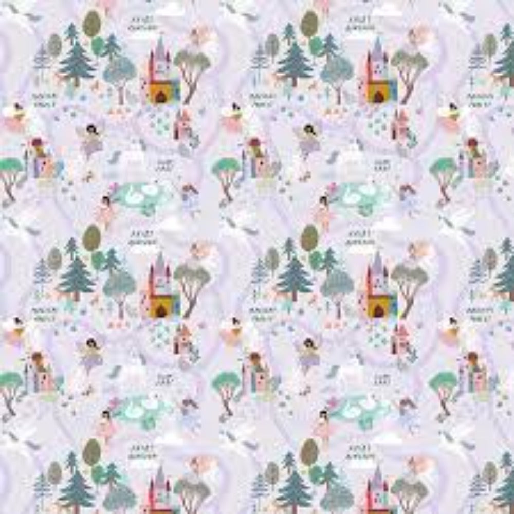 Make a Little Magic- Fairy Kingdom Thistle Cotton Fabric