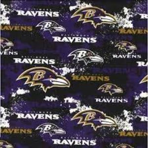 Ravens Distressed Retro Cotton Fabric