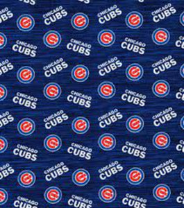 Cubs Heather Cotton Fabric