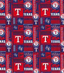 Rangers Block Cotton Fabric