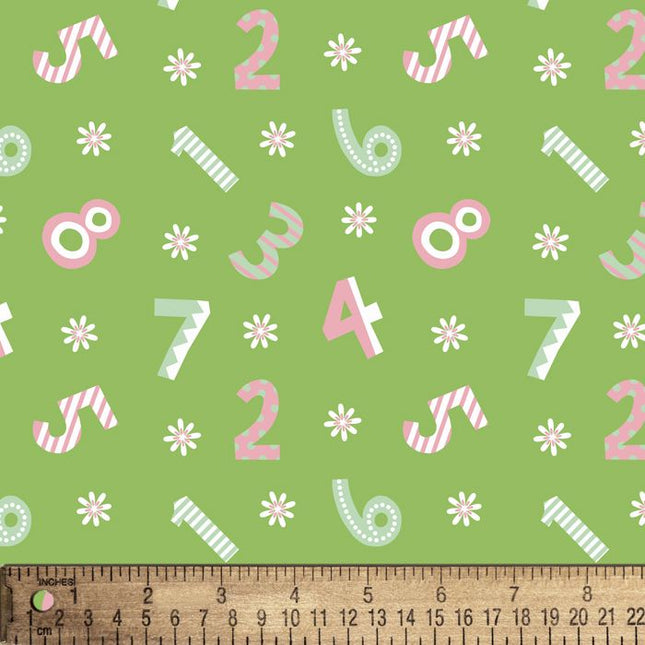 Spring Counting Flannel Fabric