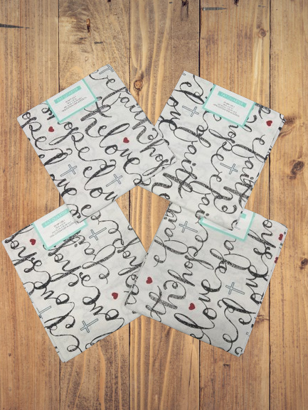 4 Fat Quarters -  Assorted Hope Faith Fat Quarter Bundle