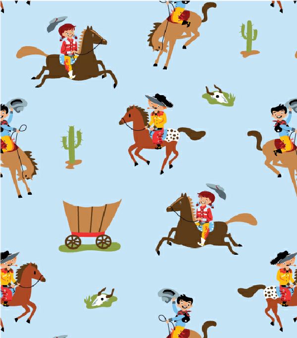 Handmade Placemat Or Table Runner Howdy Pard'ner Blue