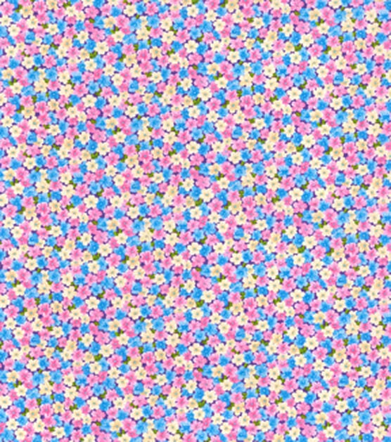 Multicolored Floral Keepsake Calico Cotton Fabric