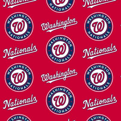 Nationals Fleece Fabric