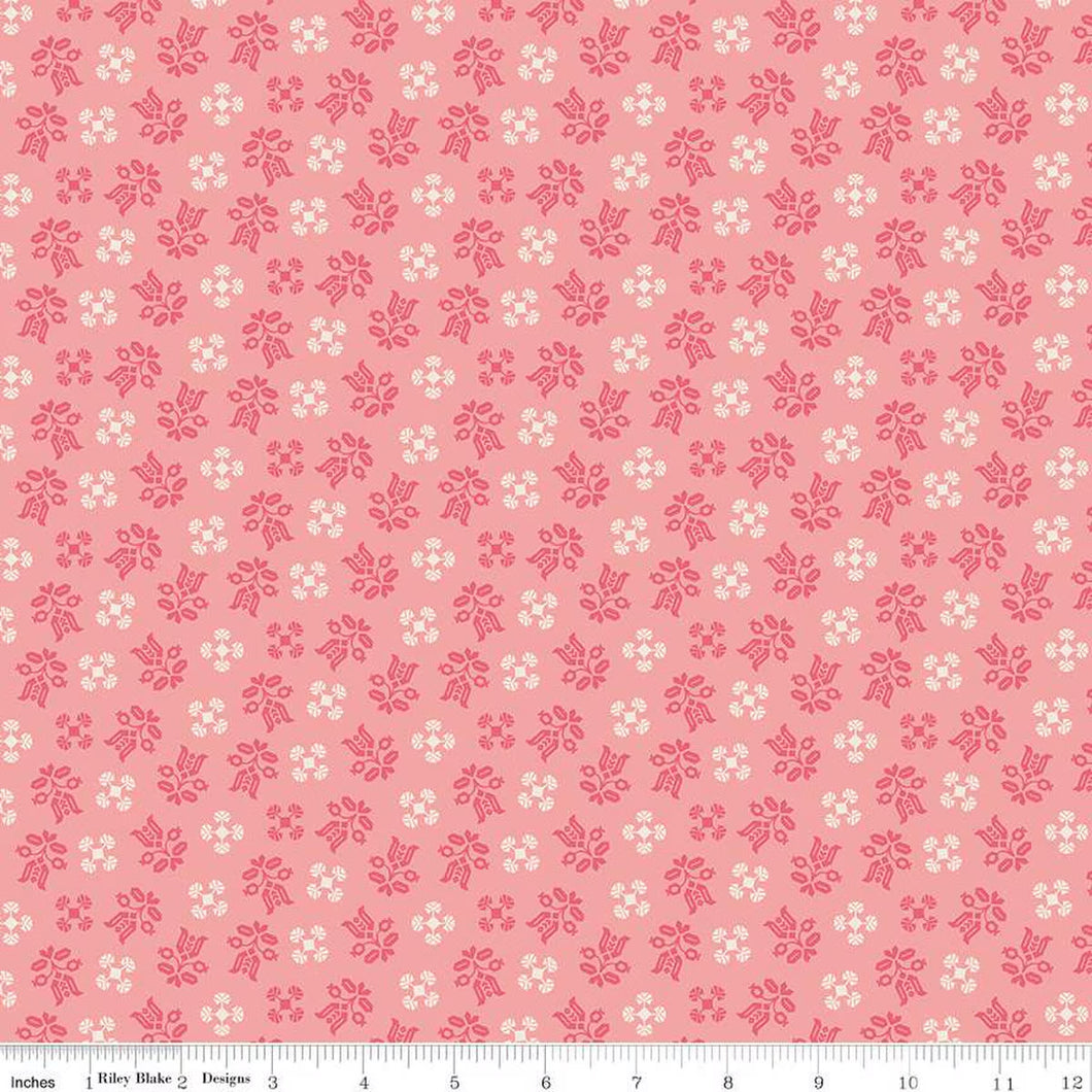 Piece & Plenty Gentle Coral Cotton Fabric