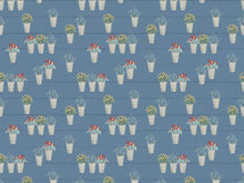 Load image into Gallery viewer, Handmade Valance or Curtain Panel Farmhouse Summer Pots
