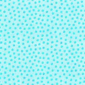 Bazooples Tossed Dots Blue Cotton Fabric