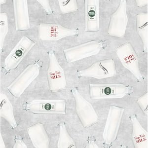 Farm Fresh Milk Cotton Fabric