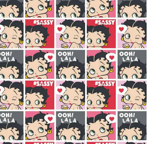 Betty Boop Sassy Frames Cotton Fabric- Precut 2 Yards