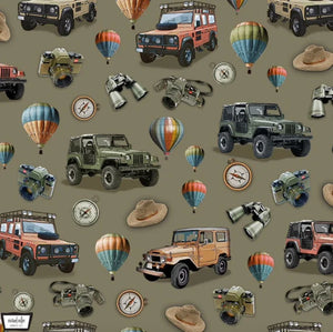 Handmade Placemat Or Table Runner Safari Adventure Khaki