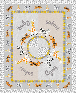 Mosaic Safari 45" Cotton Panel Fabric