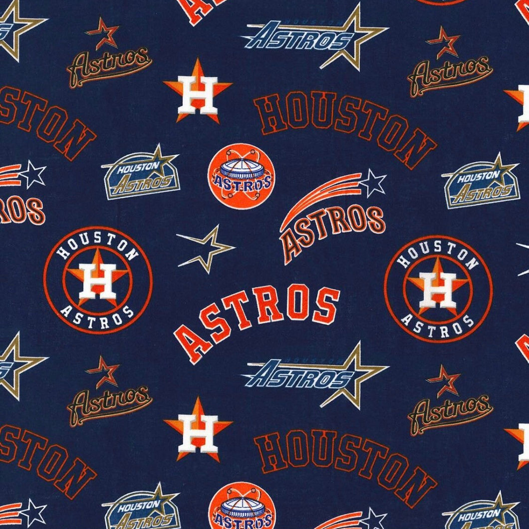 Astros Cooperstown Cotton Fabric