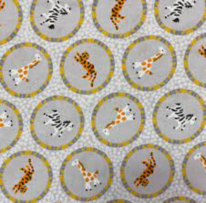 Mosaic Safari Ring Cotton Fabric