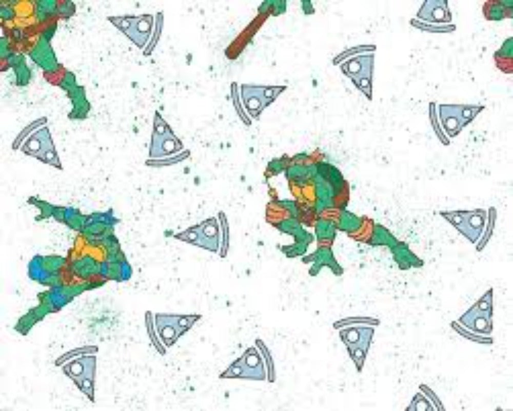 TMNT Paint Splatter Cotton Fabric
