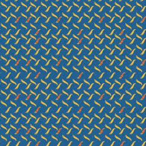 Hot Wheels Classic Metal Plate Blue Cotton Fabric